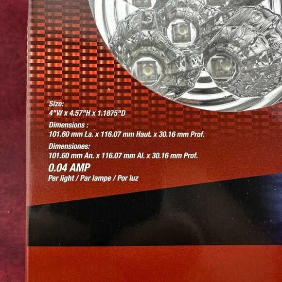 AXXENT LED BLAZER INTERNATIONAL AX4050K 4" ROUND AUXILIARY LIGHT KIT, 12 V NEW - Picture 3 of 10
